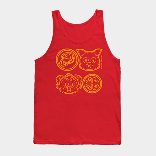 CNY: YEAR OF THE OX LUCKY COINS Tank Top by cholesterolmind